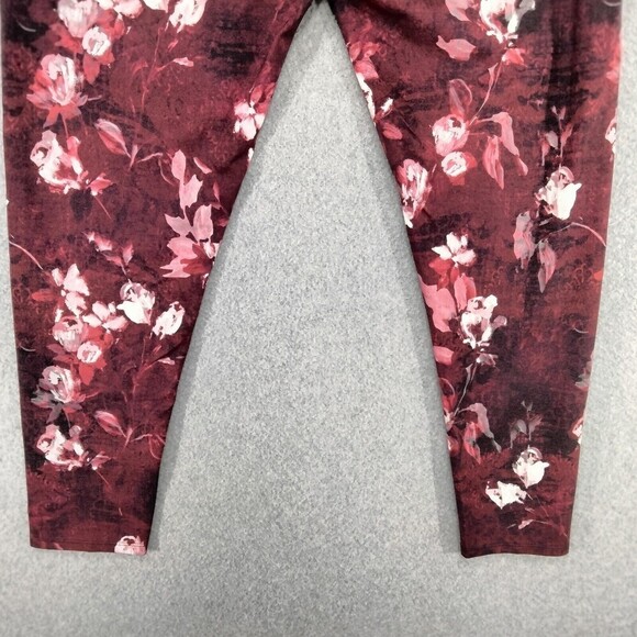 NEW! Soft Surroundings Ankle Leggings Wmns Sz XL Red Floral SuperSlim High Rise - Picture 9 of 14